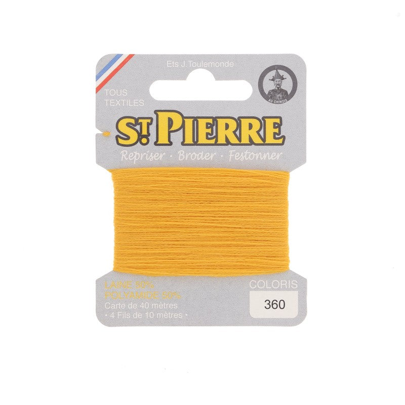 Fil à repriser en laine carte de 10m SAINT PIERRE