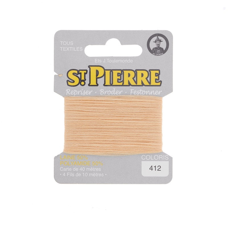 Fil à repriser en laine carte de 10m SAINT PIERRE