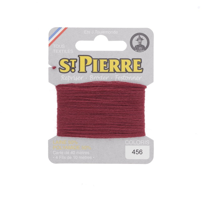 Fil à repriser en laine carte de 10m SAINT PIERRE