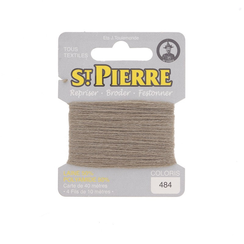 Fil à repriser en laine carte de 10m SAINT PIERRE