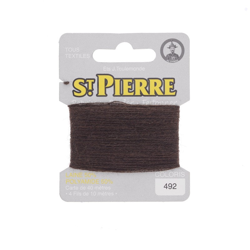 Fil à repriser en laine carte de 10m SAINT PIERRE