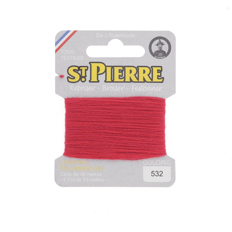 Fil à repriser en laine carte de 10m SAINT PIERRE