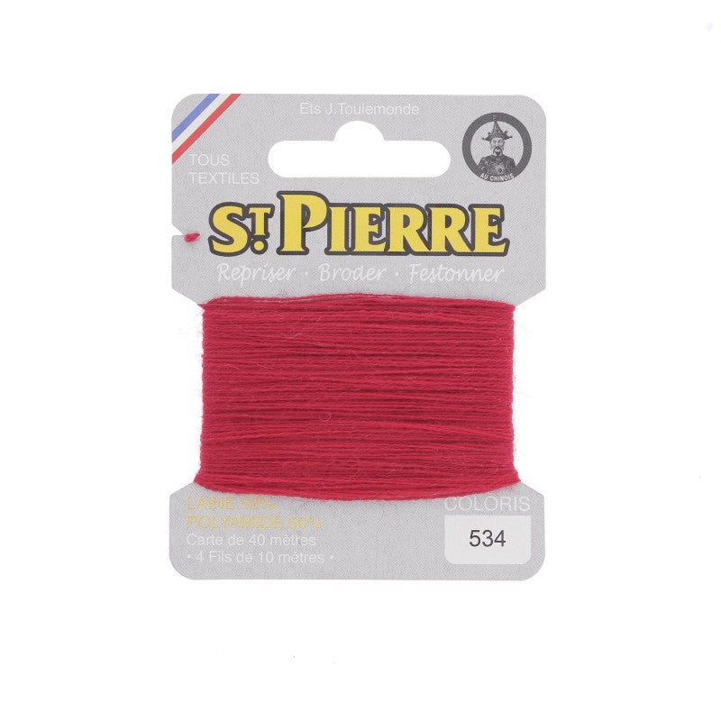 Fil à repriser en laine carte de 10m SAINT PIERRE