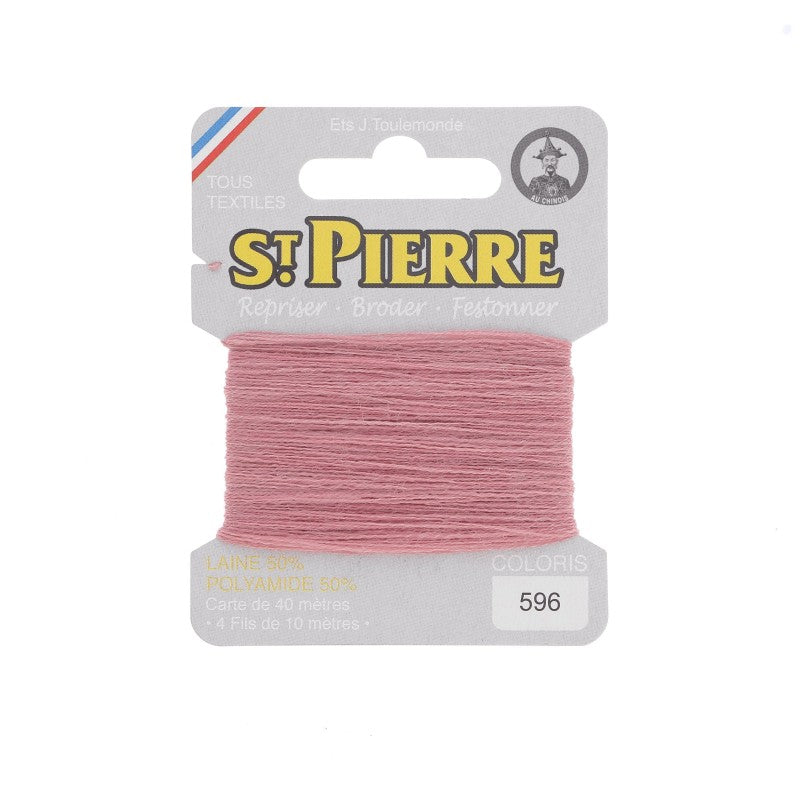 Fil à repriser en laine carte de 10m SAINT PIERRE