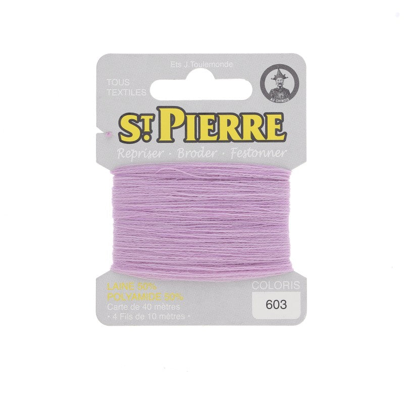 Fil à repriser en laine carte de 10m SAINT PIERRE
