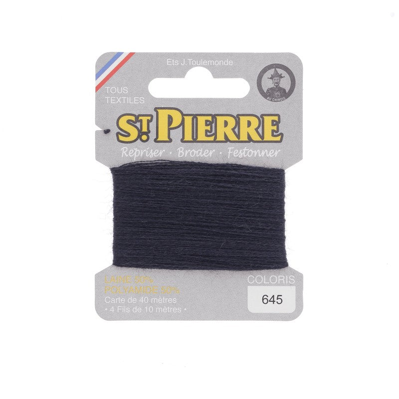 Fil à repriser en laine carte de 10m SAINT PIERRE