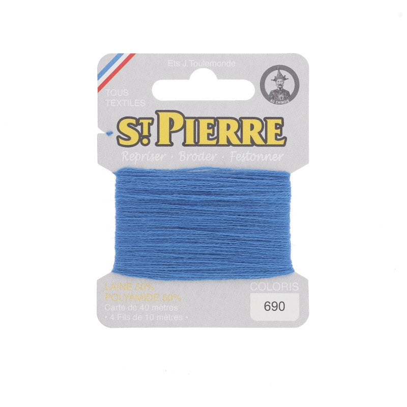 Fil à repriser en laine carte de 10m SAINT PIERRE