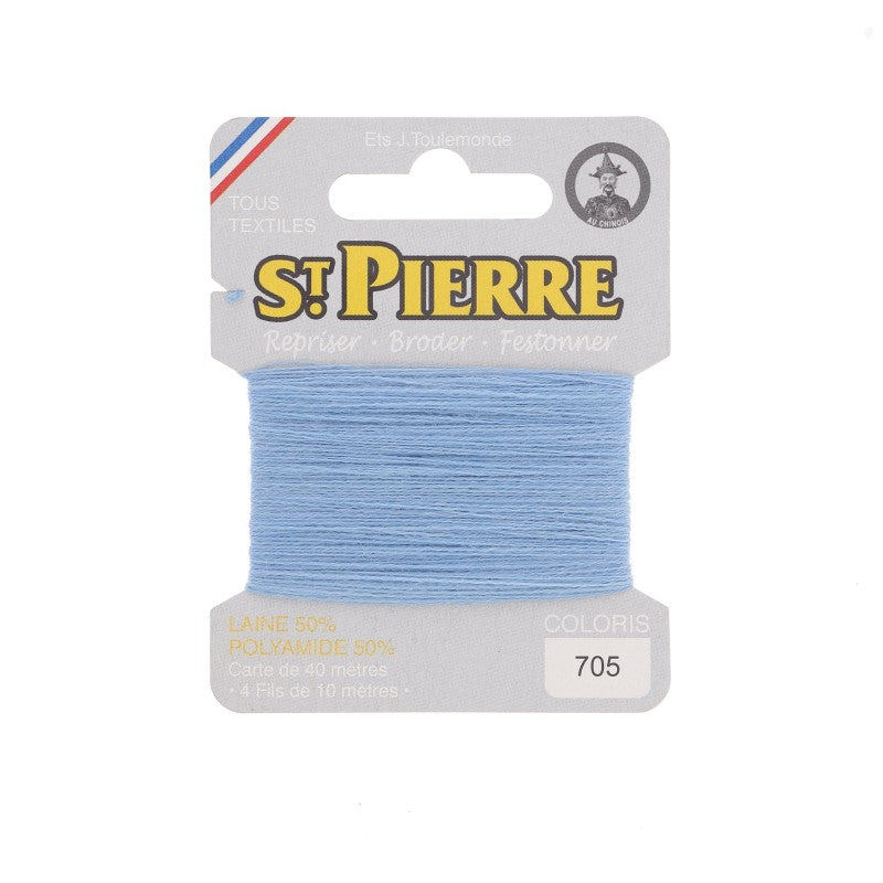 Fil à repriser en laine carte de 10m SAINT PIERRE