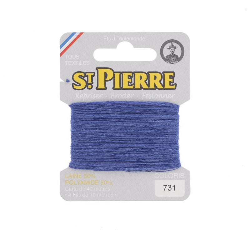 Fil à repriser en laine carte de 10m SAINT PIERRE