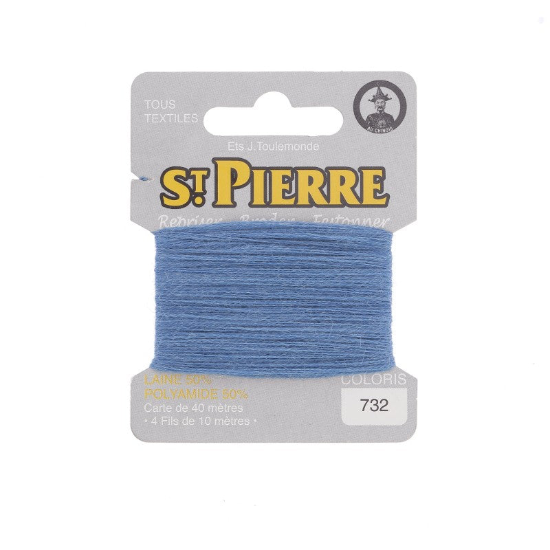 Fil à repriser en laine carte de 10m SAINT PIERRE