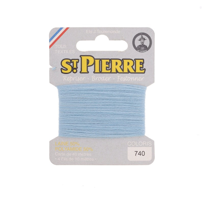 Fil à repriser en laine carte de 10m SAINT PIERRE