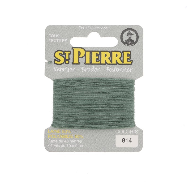 Fil à repriser en laine carte de 10m SAINT PIERRE