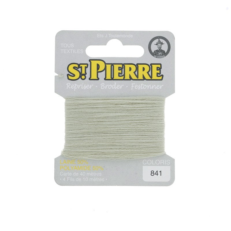 Fil à repriser en laine carte de 10m SAINT PIERRE