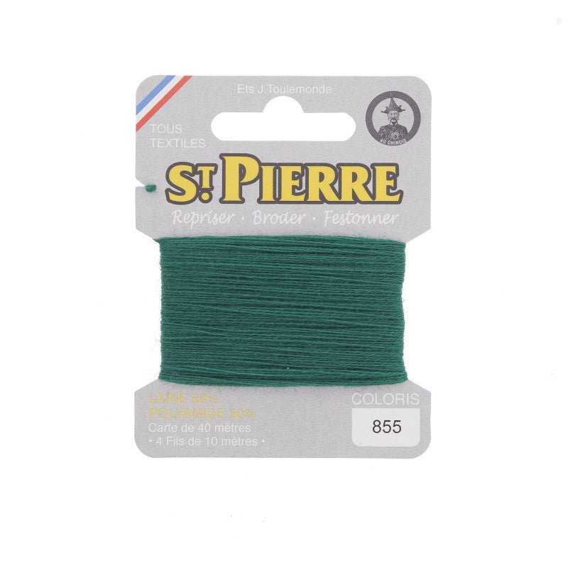 Fil à repriser en laine carte de 10m SAINT PIERRE