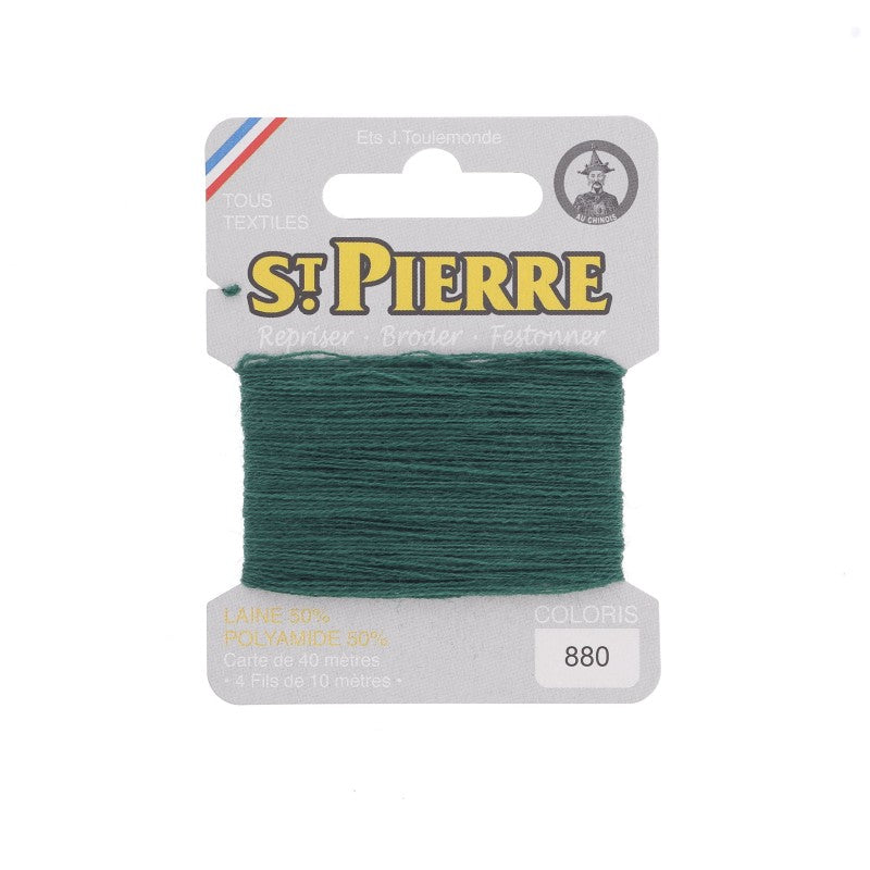 Fil à repriser en laine carte de 10m SAINT PIERRE