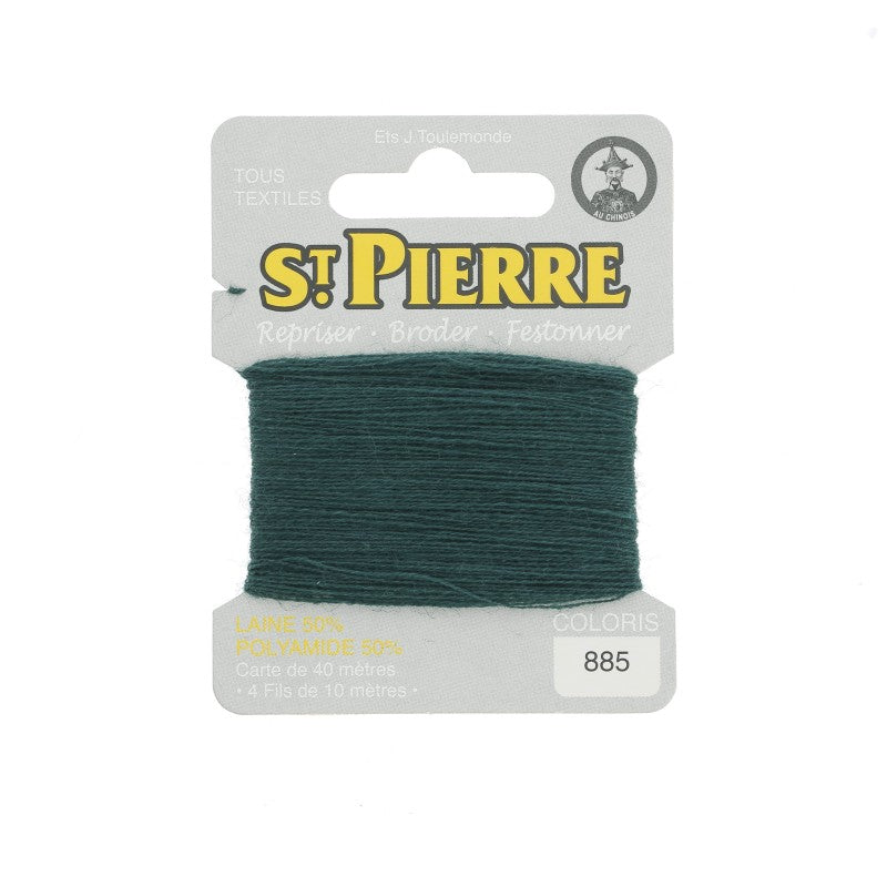 Fil à repriser en laine carte de 10m SAINT PIERRE