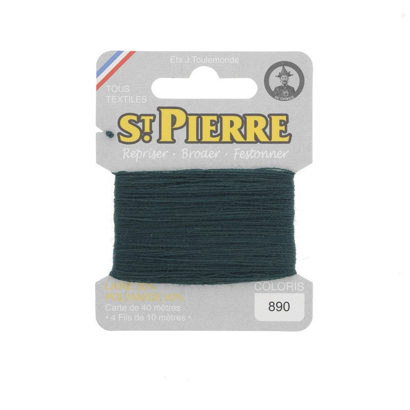 Fil à repriser en laine carte de 10m SAINT PIERRE