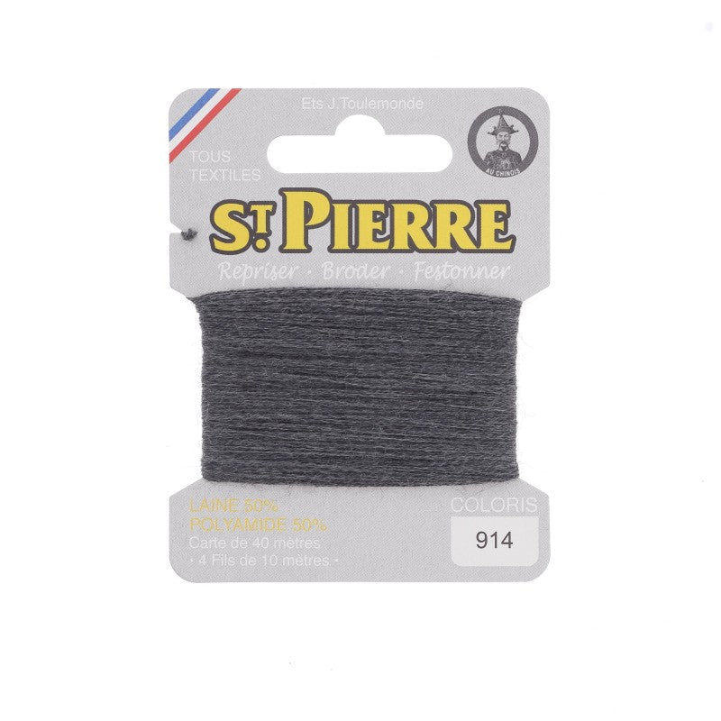 Fil à repriser en laine carte de 10m SAINT PIERRE