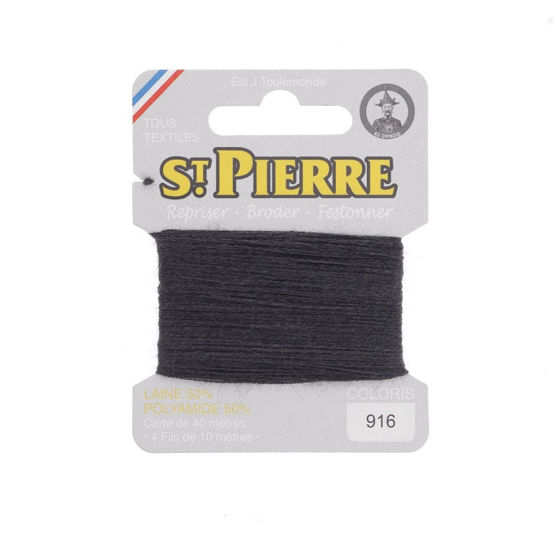 Fil à repriser en laine carte de 10m SAINT PIERRE