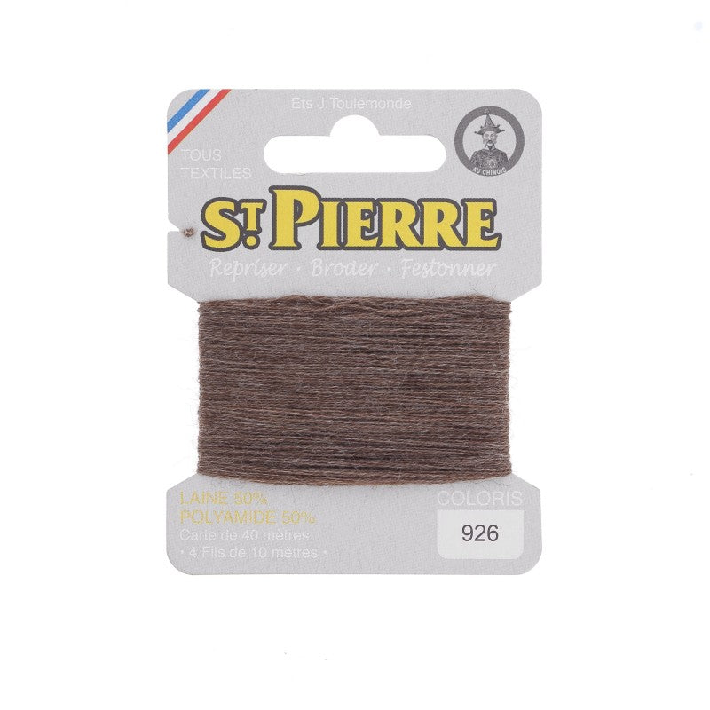 Fil à repriser en laine carte de 10m SAINT PIERRE