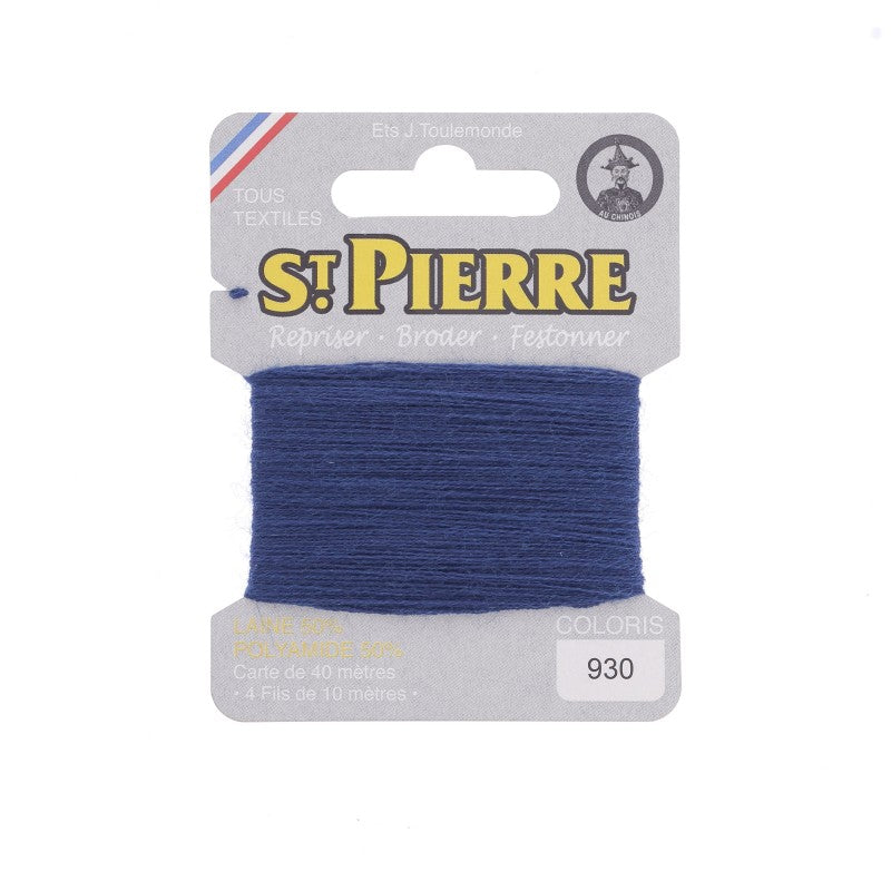 Fil à repriser en laine carte de 10m SAINT PIERRE
