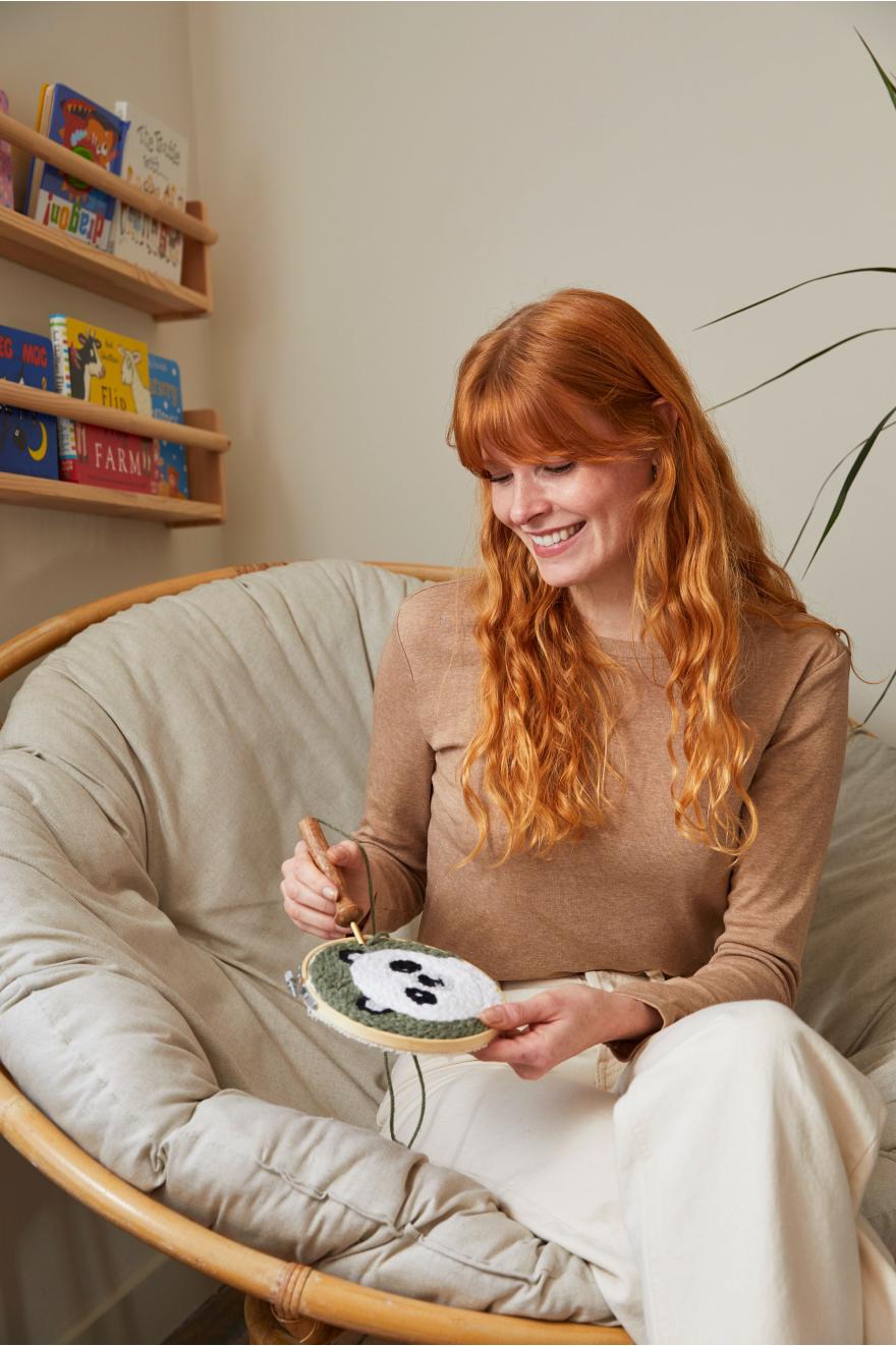 Kit Punch Needle Bébé Panda DMC