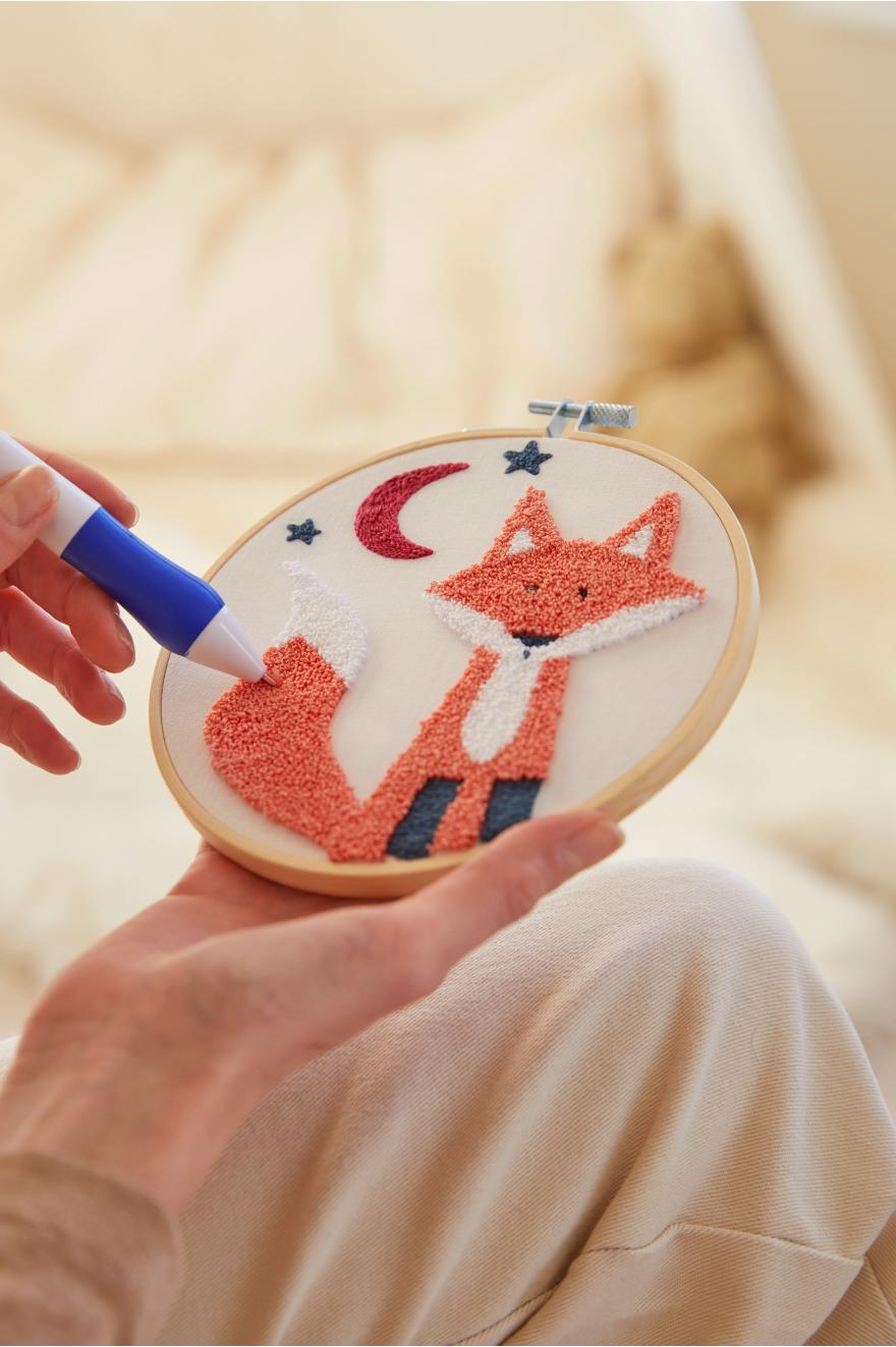Kit Punch Needle Fox le renard DMC