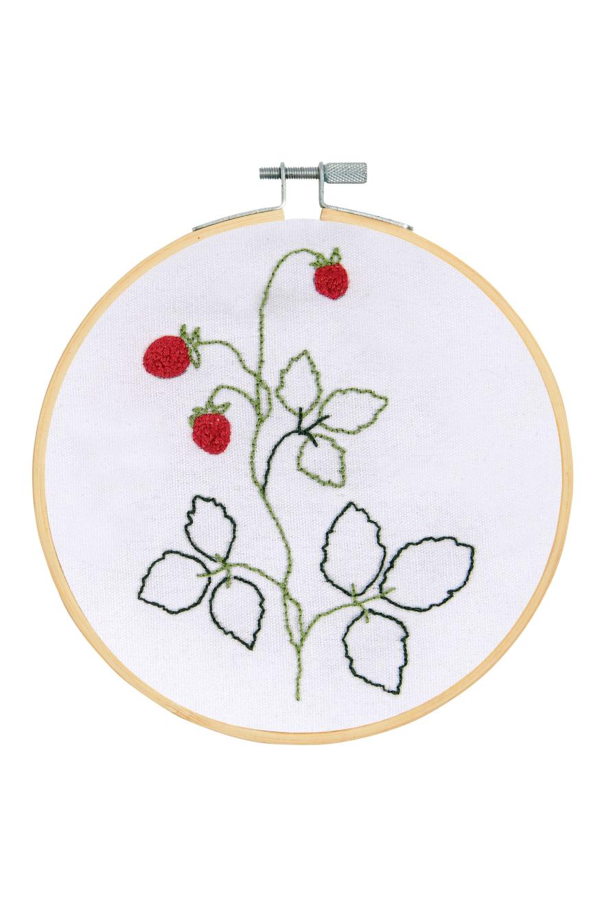 Kit débutant Punch Needle fine Le fraisier DMC