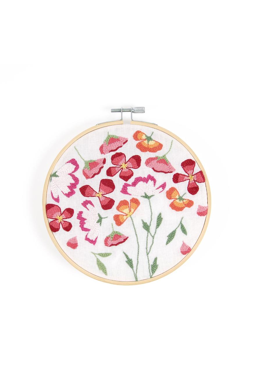 Kit Punch Needle Pavots printaniers par Nathalie Weinzaepflen DMC
